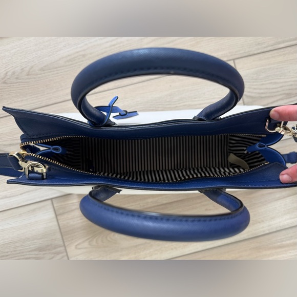 kate spade Cameron Street Candace Two-Tone Navy, White & Blue Satchel - Picture 6 of 15